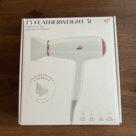 Sephora Accessories - T3 Featherweight 3i Professional Hair Dryer + 2 Concentrators